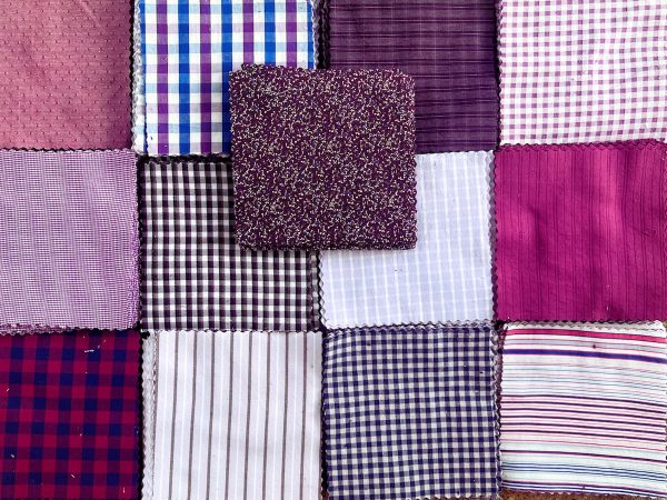 Gentleman’s Blend Charm Pack #01 – Reclaimed Purple Precuts (Limited Edition)