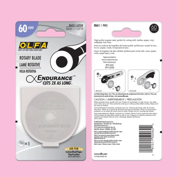 Olfa Endurance Rotary Blade (60mm, 1-pack)