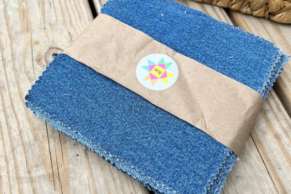 Washed + Worn Denim Squares #001 - Reclaimed Jean Pack – 6.5” Squares