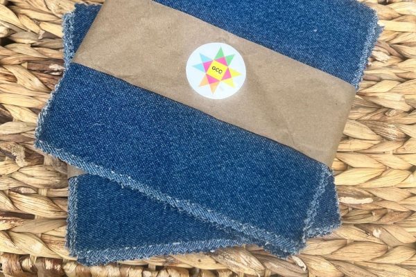 Washed + Worn Denim Squares #001 - Reclaimed Jean Pack – 6.5” Squares
