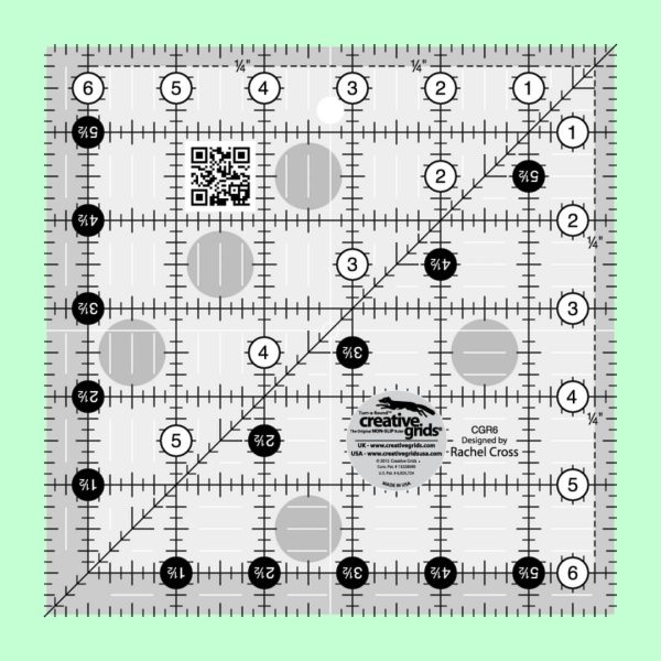 Creative Grids Quilt Ruler (6½” Square)