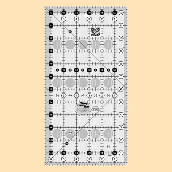 Creative Grids Quilt Ruler (6½” x 12½”)