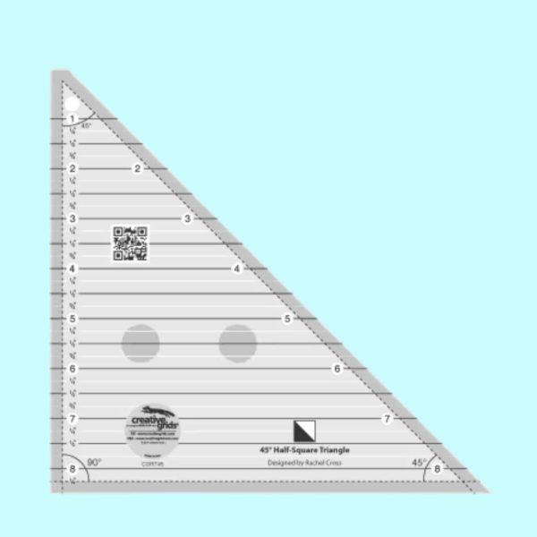 Creative Grids 45° Half-Square Triangle Ruler (8½”)